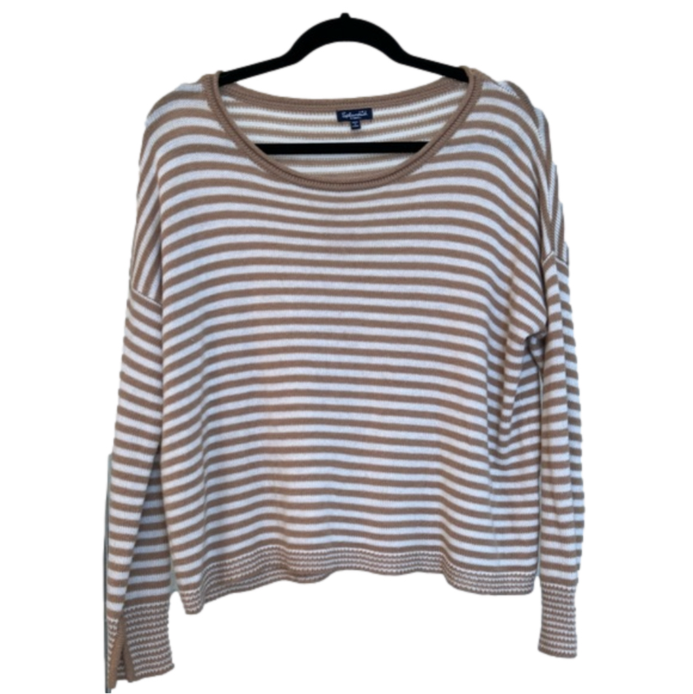 Splendid Long Sleeve Striped Sweater Extra Small